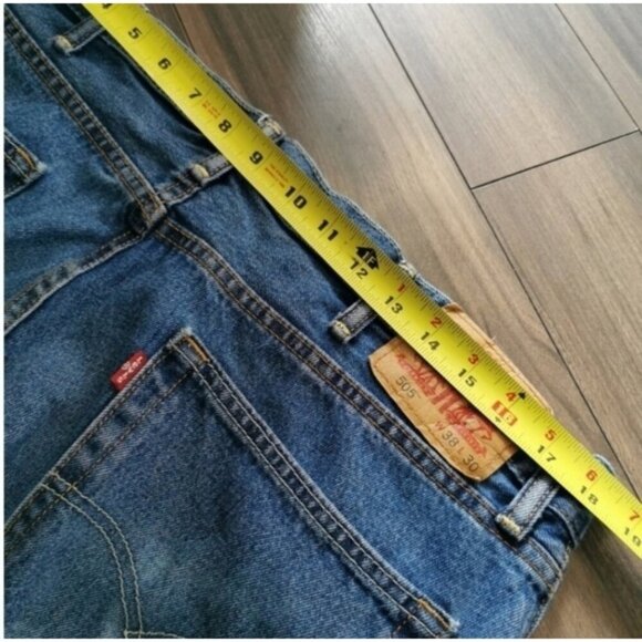 Levi's 505 Regular Fit Straight Leg Jeans Medium Wash | Men's 38x30 - Picture 9 of 12